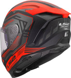 LS2 FF817 CHALLENGER II DRAVIX CASCO DE MOTO ROJO