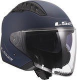 LS2 OF600 COPTER II CASCO DE MOTO SOLID MATE NAVY AZUL