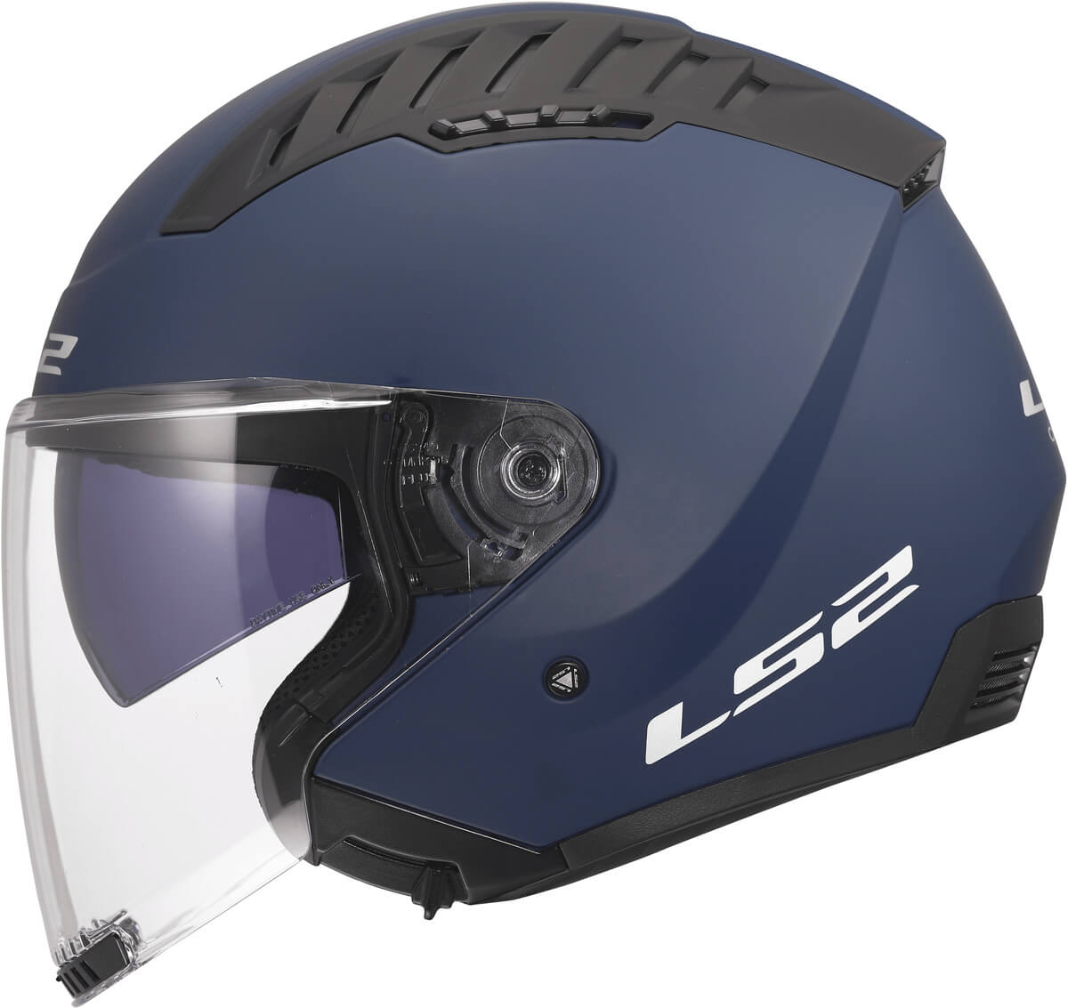LS2 OF600 COPTER II CASCO DE MOTO SOLID MATE NAVY AZUL