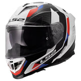 LS2 FF818 STORM III SPORTY CASCO DE MOTO BLANCO AZUL ROJO