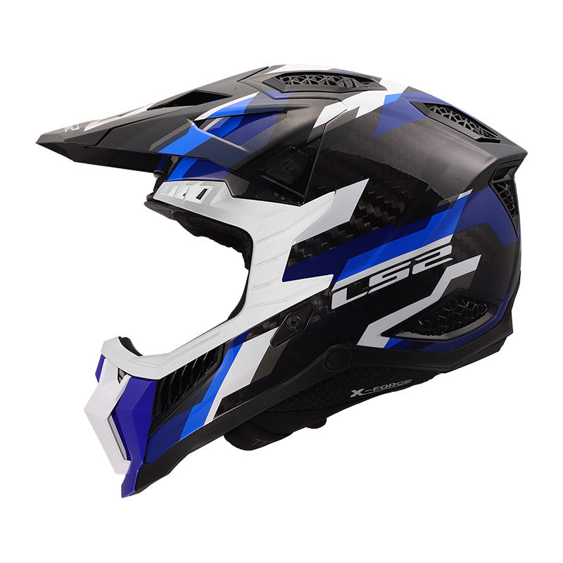 LS2 MX703 X-FORCE PHANTOM CASCO DE MOTO AZUL BLANCO