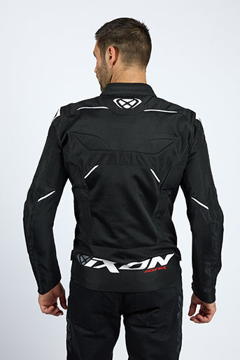 IXON IONIX Verano Chaqueta Textil De Moto Negro Blanco