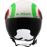 LS2 OF558 SPHERE LUX II URBY CASCO DE MOTO BLANCO VERDE ROJO