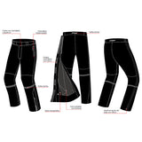 SEVENTY DEGREES SD-PT20 CUBRE TURISMO PANTALON DE MOTO UNISEX NEGRO