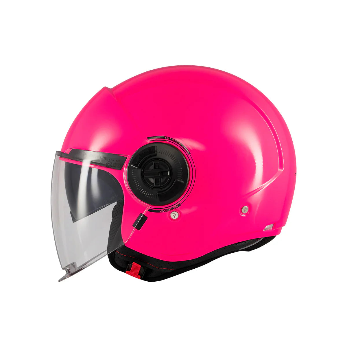 MT VIALE SV S SOLID A8 CASCO INTEGRAL DE MOTO FLUOR ROSA BRILLO