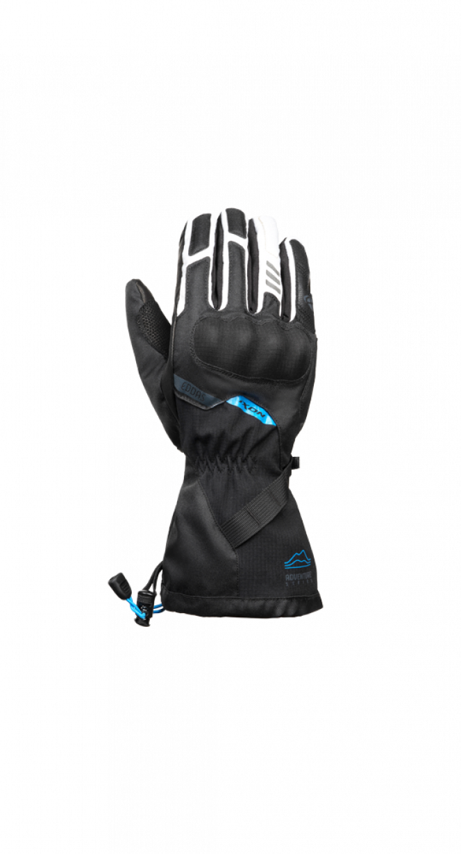 IXON PRO EDDAS GUANTES DE INVIERNO LIGEROS Y CÓMODOS NEGRO GRIS AZUL