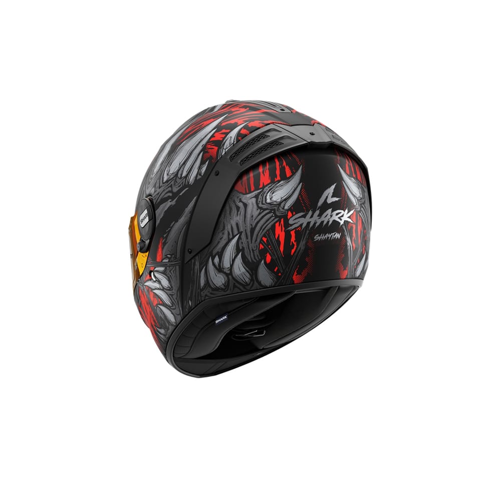 SHARK SPARTAN RS SHAYTAN Integral Casco Negro Mate Rojo Antracita