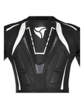 R-TECH DEFENDER GP 1 PC MONO DE MOTO NEGRO BLANCO