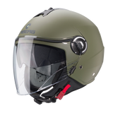 CABERG IVIERA V4X Casco Jet Para Moto Verde Militar Mate