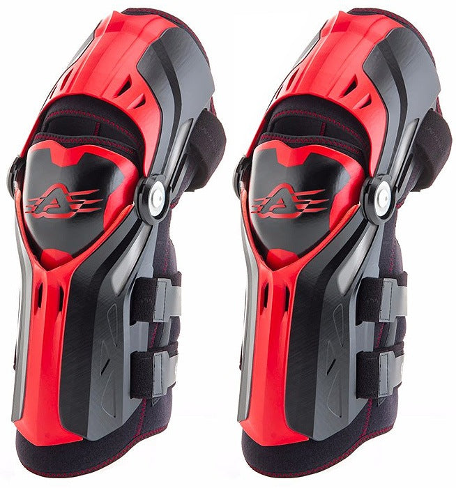 ACERBIS RODILLERA GORILLA NEGRO ROJO