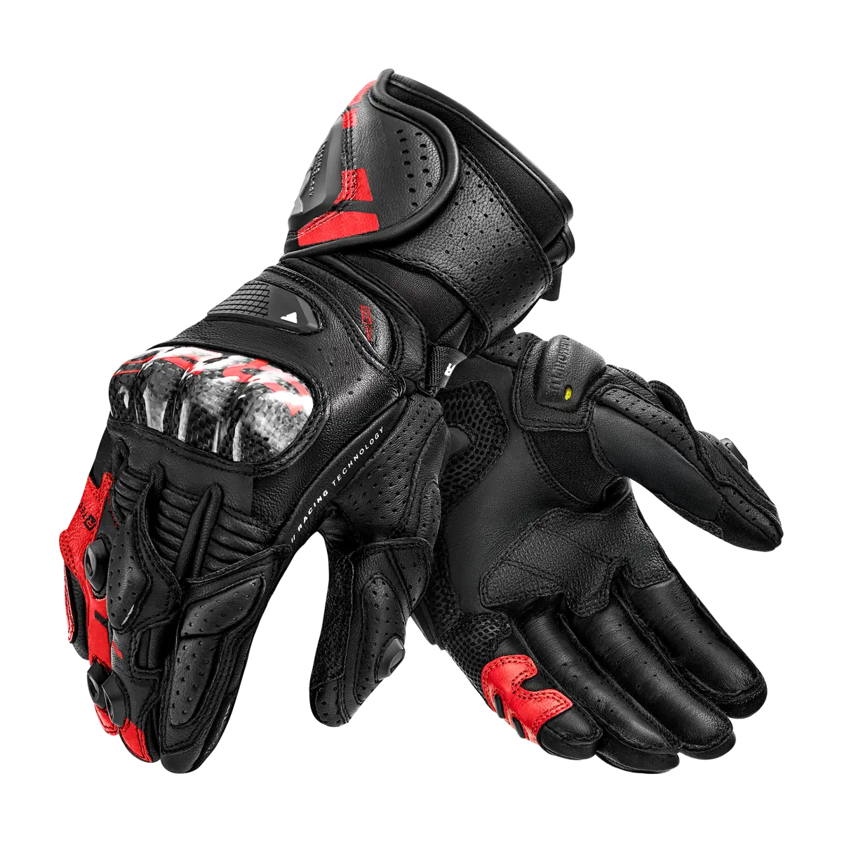 SHIMA RS 3 GUANTS DE MOTO HOMES NEGRE VERMELL