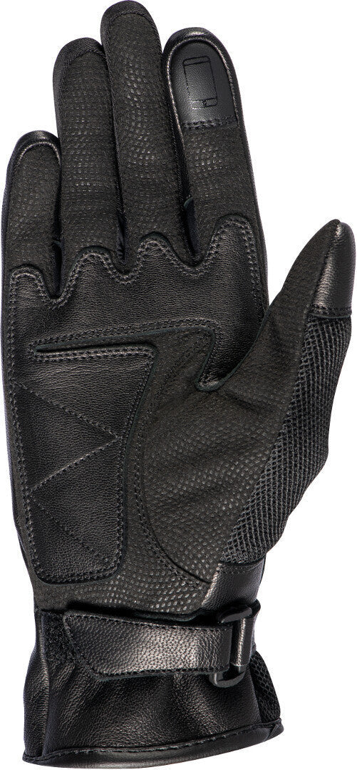 IXON RS SHINE 2 CUERO TEXTIL GUANTES MOTO MUJER NEGRO ORO
