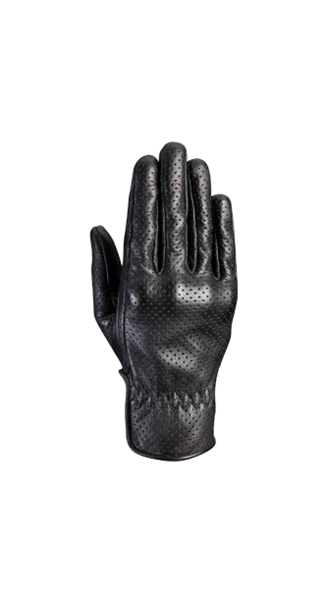 IXON RS NIZO MUJER PERFORADO GUANTES MOTO CUERO NEGRO