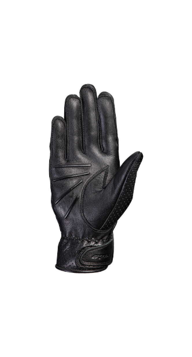 IXON RS NIZO MUJER PERFORADO GUANTES MOTO CUERO NEGRO
