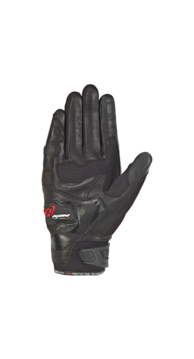 IXON RS Rise Air hombre Roadster Moto Guantes NEGRO