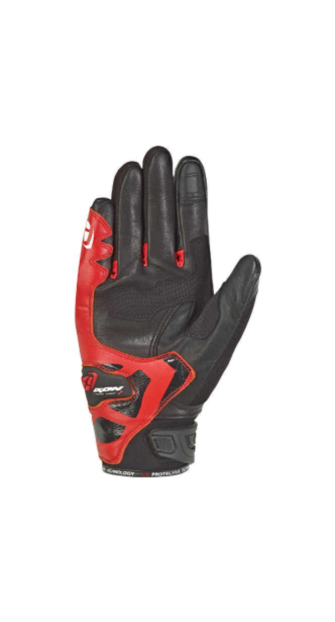 IXON RS RISE AIR hombres Roadster guantes montar negro rojo