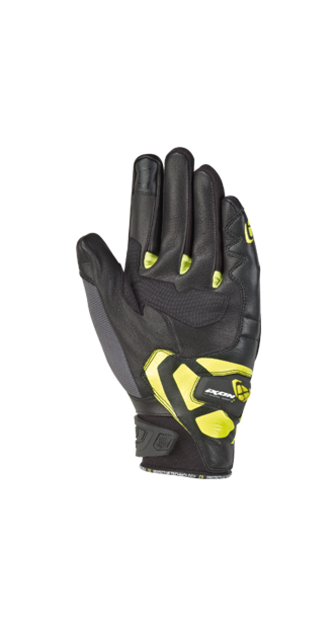 IXON RS RISE AIR hombre Roadster Guantes gris negro amarillo brillante
