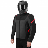 SHIMA RUSH 3.0 JAQUETES DE MOTO HOMES GRIS VERMELL