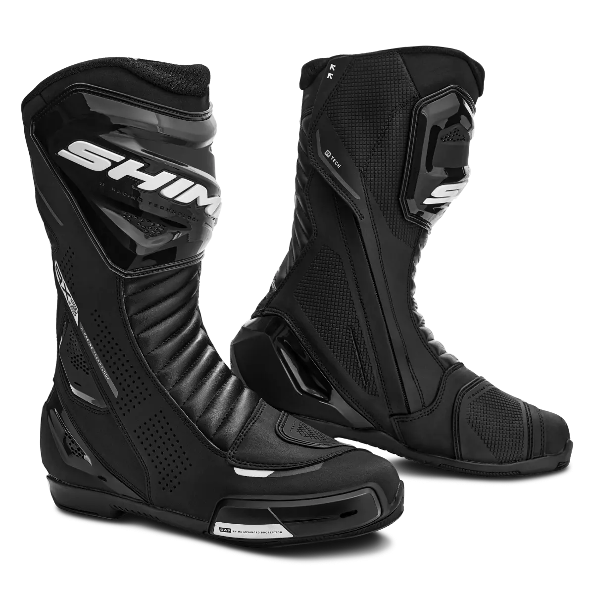 SHIMA RX 3 RACING BOTES DE MOTO SENYORA NEGRE BLANC