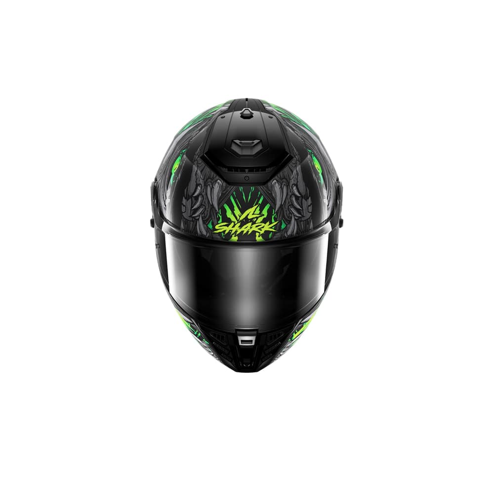 SHARK SPARTAN RS SHAYTAN INTEGRAL CASCO Negro Verde Antracita