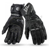 SEVENTY DEGREES SD-R12 VERANO GUANTE DE MOTO RACING HOMBRE NEGRO BLANCO
