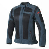 SEVENTY DEGREES SD-JT58 CHAQUETA DE MOTO VERANO TOURING MUJER AZUL MARINO NEGRO