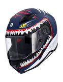 SHIRO CASCO HUNTER SHARK DARK BLUE MATE - SECURTEX MOTOR S.L (t/a MaximoMoto)