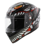 AGV K1 S LYZARD CASCO INTEGRAL DE MOTOCICLETA NEGRO MATE GRIS ROJO