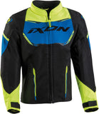  IXON STRIKER AIR KIDS Textil Moto Chaqueta Negro Azul Amarillo