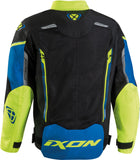  IXON STRIKER AIR KIDS Textil Moto Chaqueta Negro Azul Amarillo