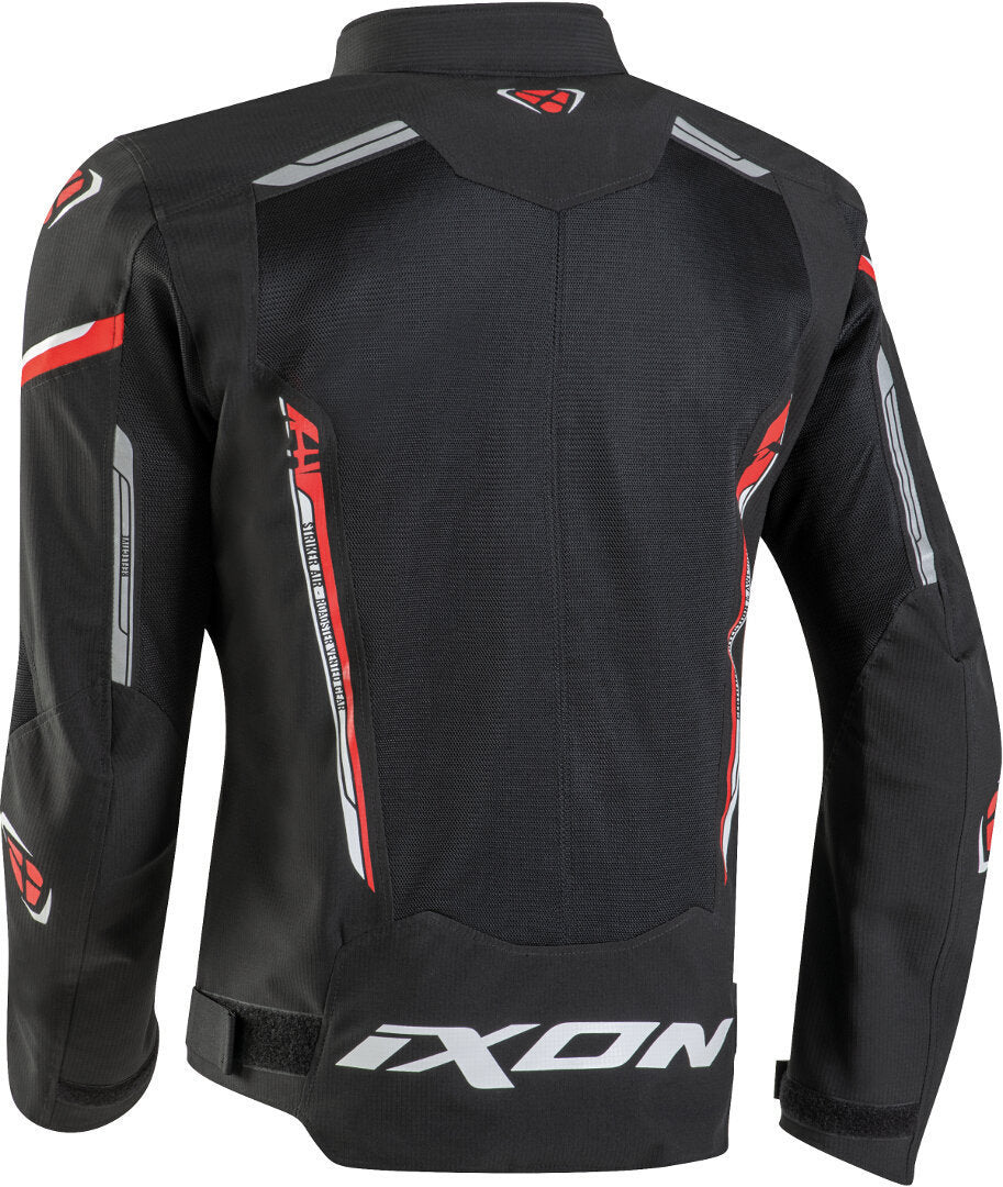  IXON STRIKER AIR Moto Textil Hombre Chaqueta Negro Rojo Blanco
