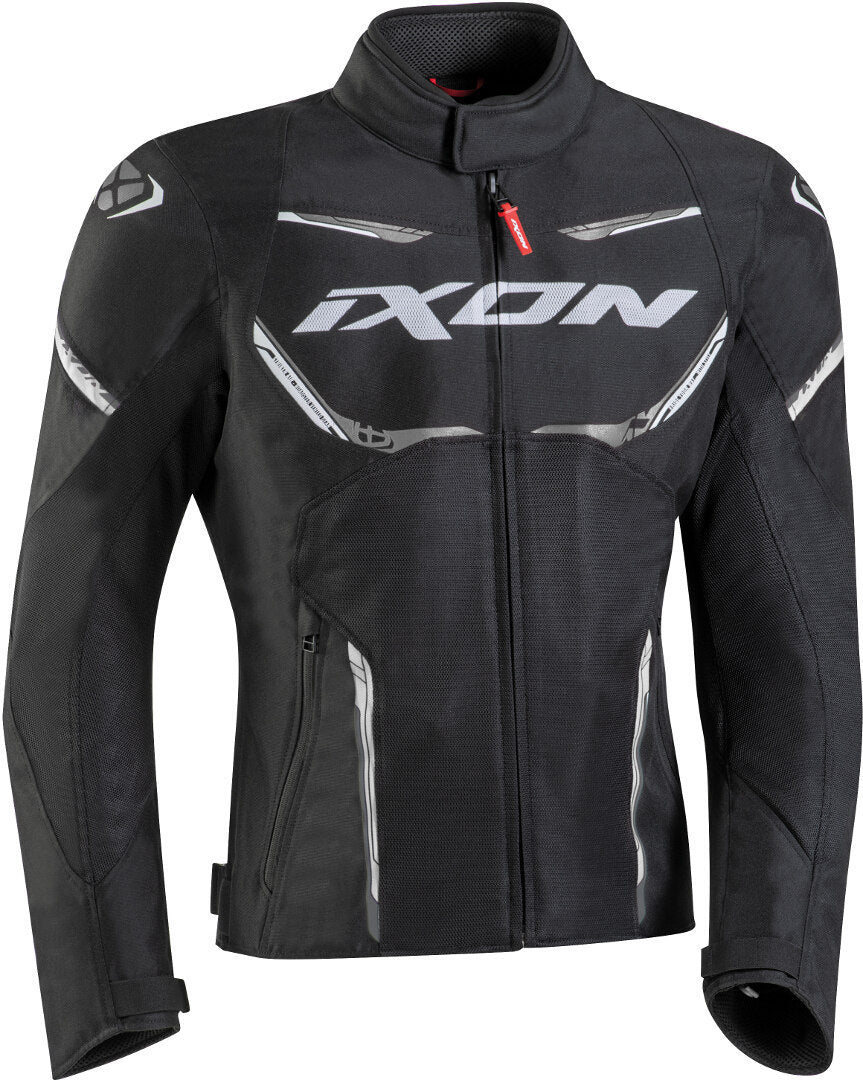 IXON STRIKER AIR WP Moto Textil Hombre Chaqueta Negro Blanco