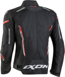 IXON STRIKER AIR WP Moto Textil Hombre Chaqueta Negro Rojo Blanco