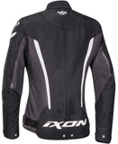 IXON STRIKER ROADSTER Textil Mujer Moto Chaqueta Blanco Negro