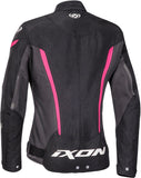 IXON STRIKER ROADSTER Textil Mujer Moto Chaqueta Antracita Negro Fushia