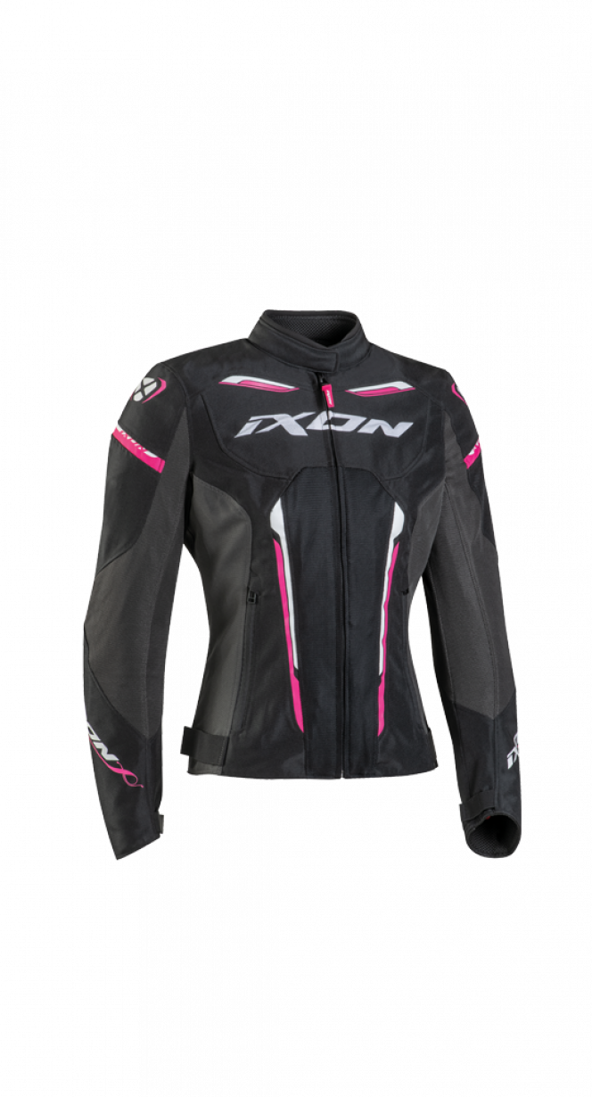 IXON STRIKER AIR WPL Mujer Textil Chaqueta Moto Negro Antracita Fushia