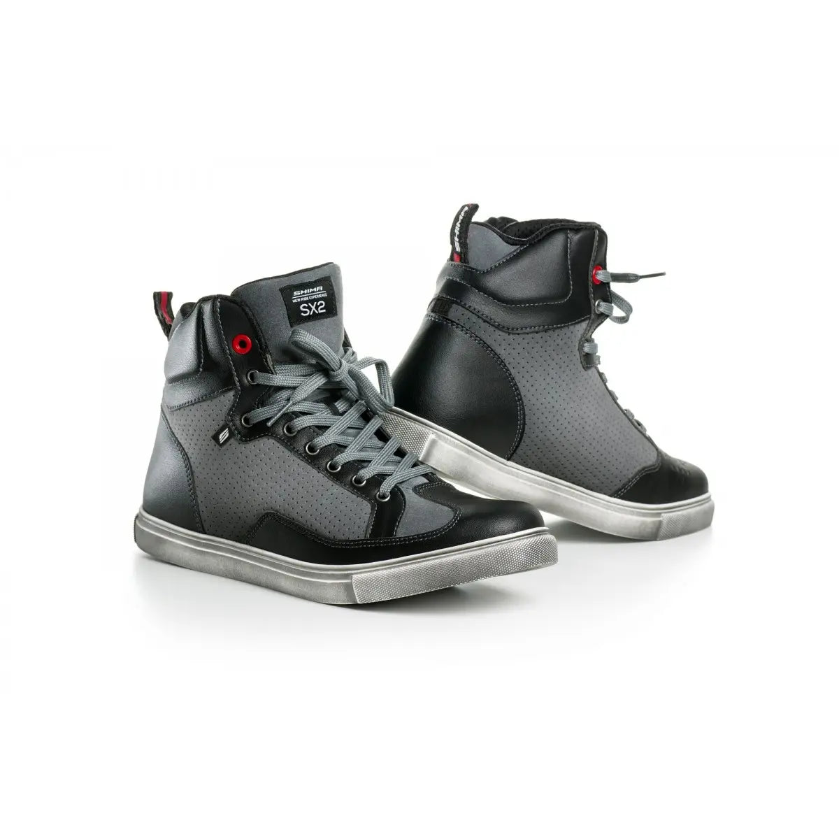 SHIMA SX 2 URBAN BOTES DE MOTO HOMES NEGRE GRIS