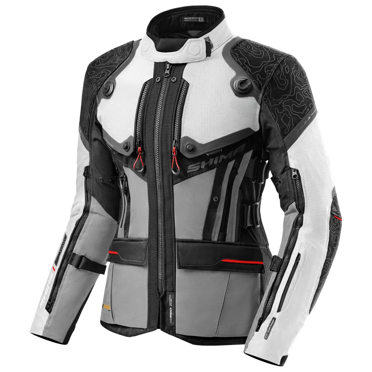 SHIMA TRACKER LADY DE MOTO CHAQUETA CLARO GRIS