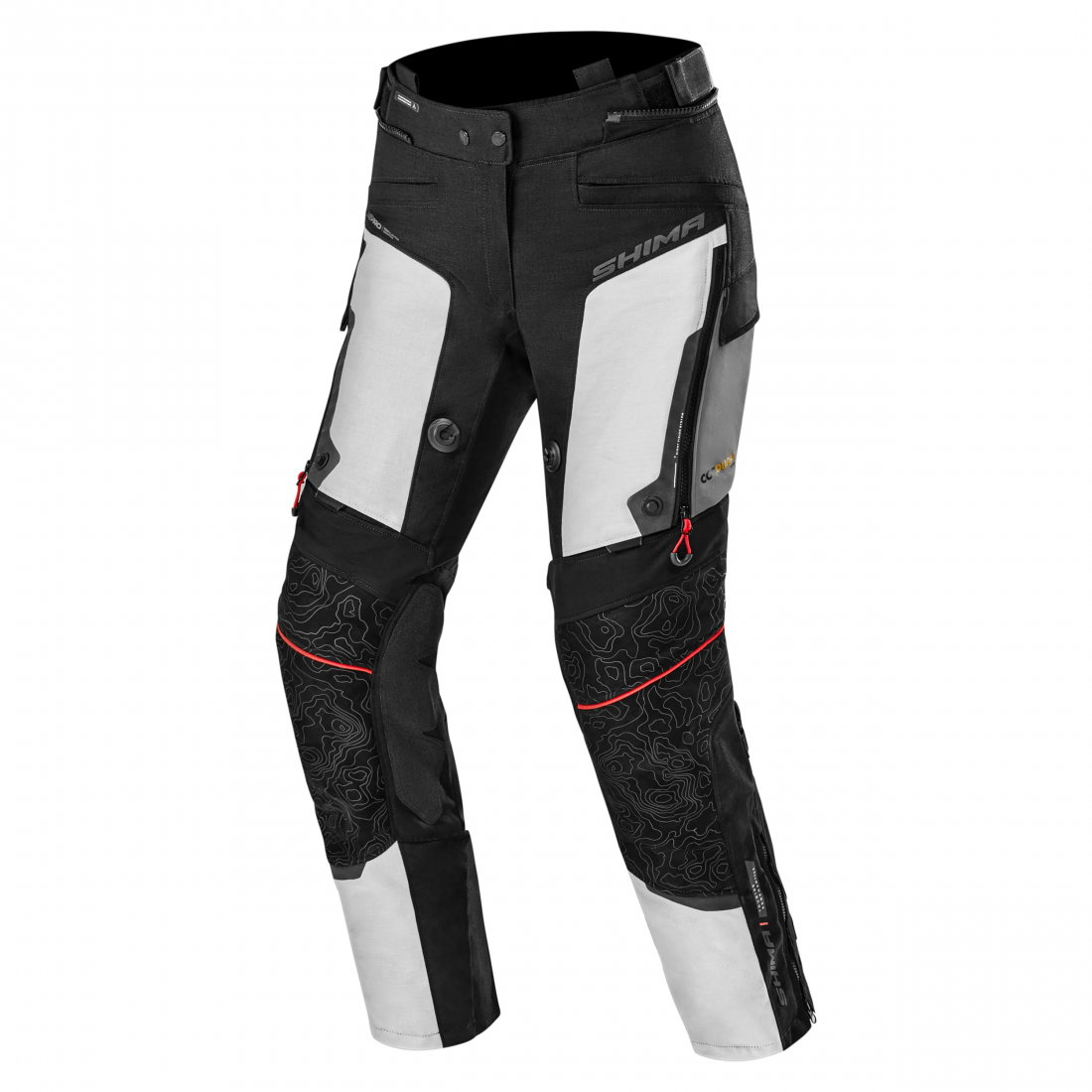 SHIMA TRACKER TURISMO DE MOTO LADY PANTALON CLARO GRIS