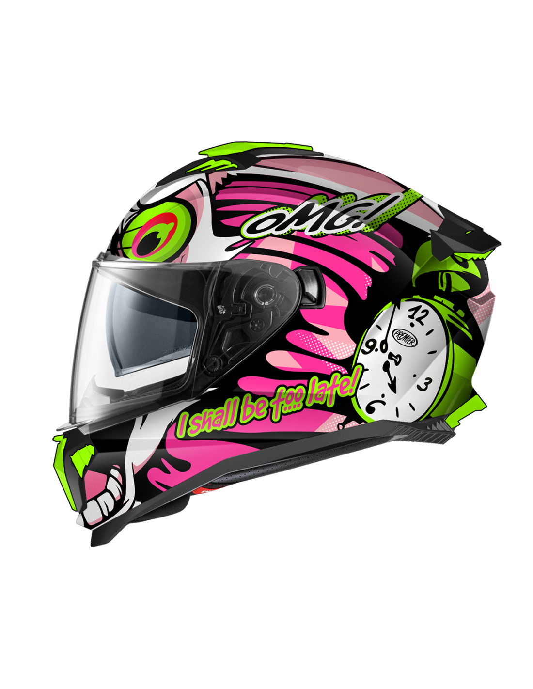 PREMIER 26 TYPHOON BU18BM CASCO INTEGRAL BLANCO FUCSIA