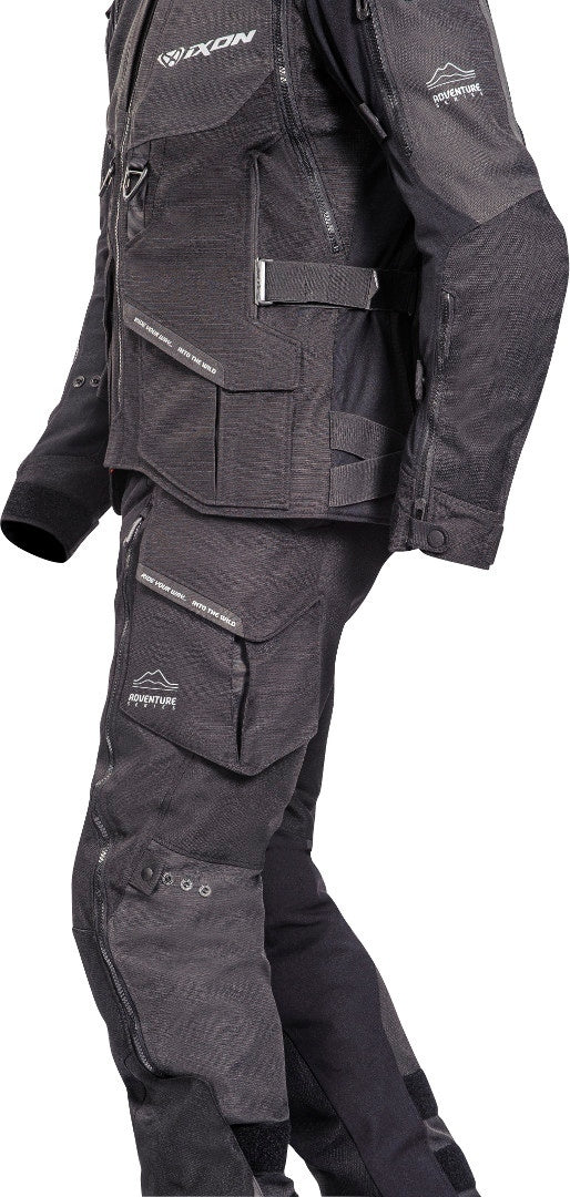 IXON RAGNAR Aventura Chaqueta Textil Moto Negro/Antracita
