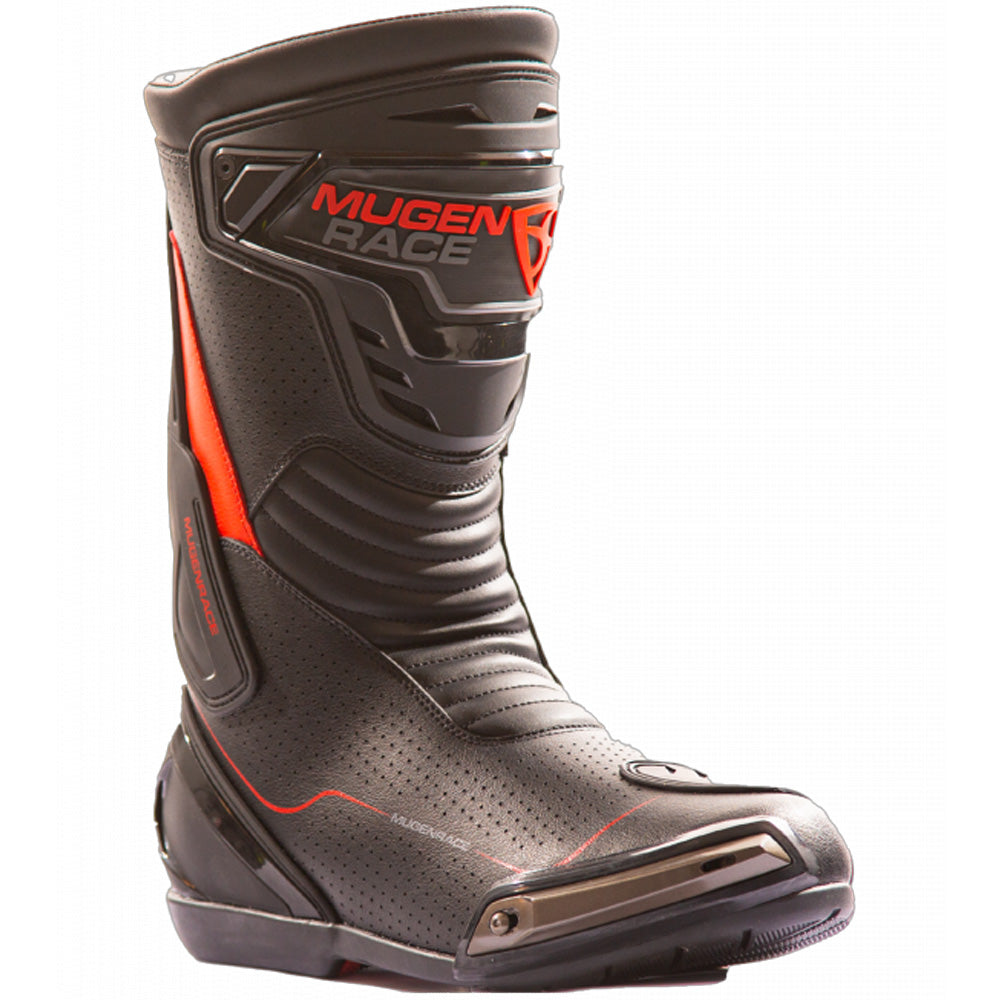 MUGENRACE BOT-MNR-2393 Speed Sportbike Botas Negro Rojo