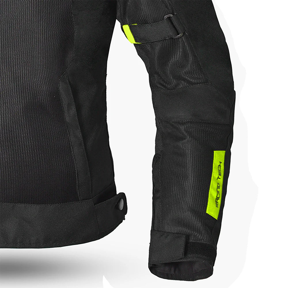 SHUA - Chaqueta Text Gravity Mesh Lady Negro/Amarillo fluor - SECURTEX MOTOR S.L (t/a MaximoMoto)