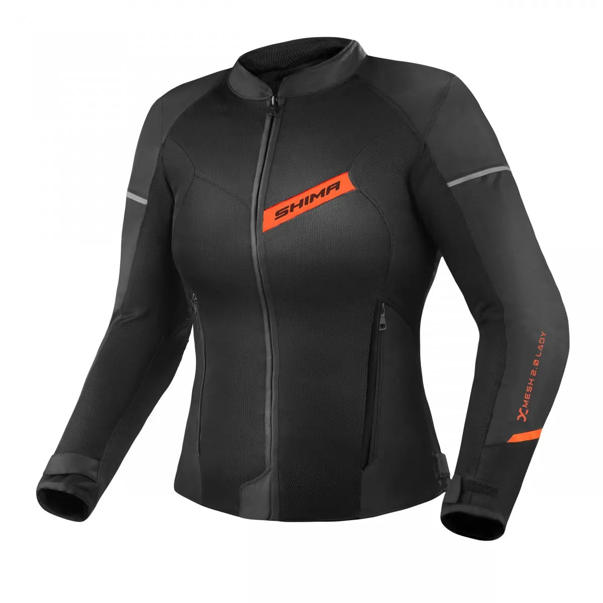 SHIMA X-MESH 2.0 CHAQUETA DE MOTO MUJER NEGRO ROJO