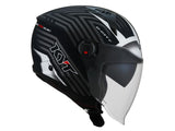 KYT- CASCOS D-CITY LUCENT NEGRO MATE PLATA
